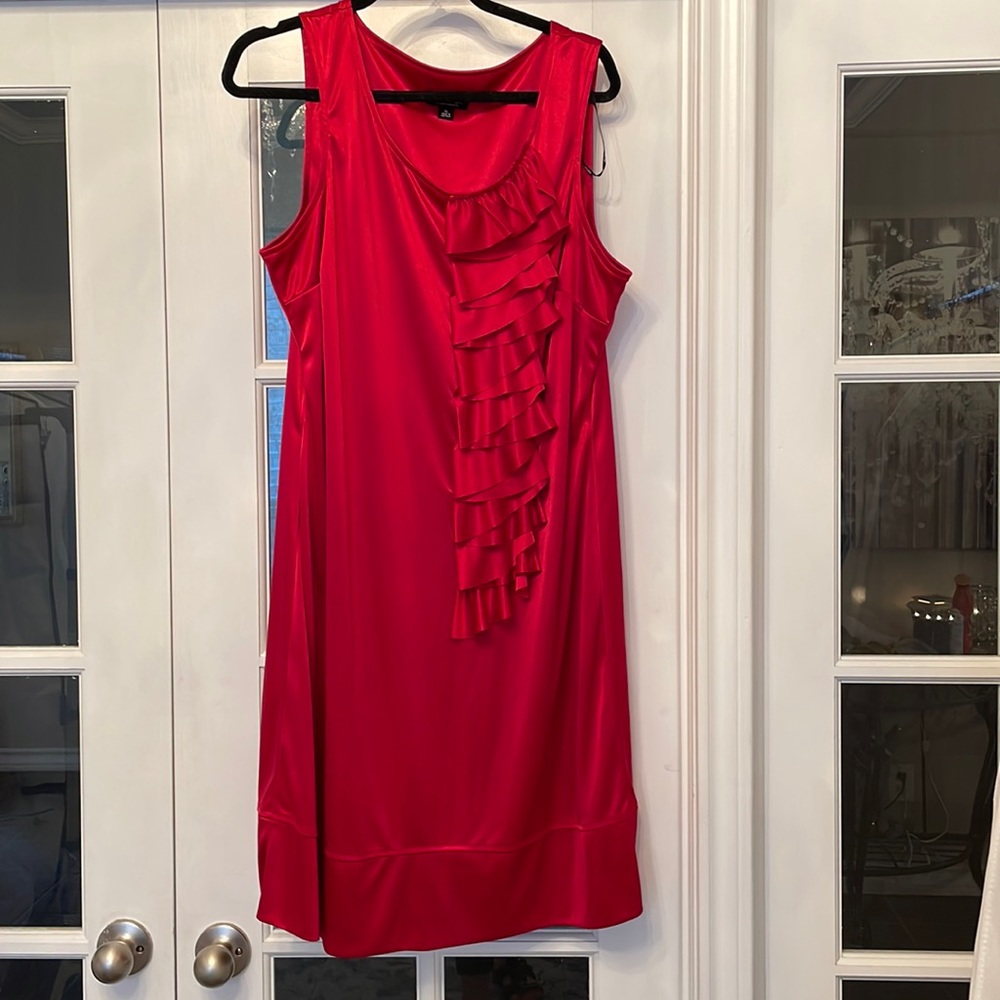Sexy Red flounce dress